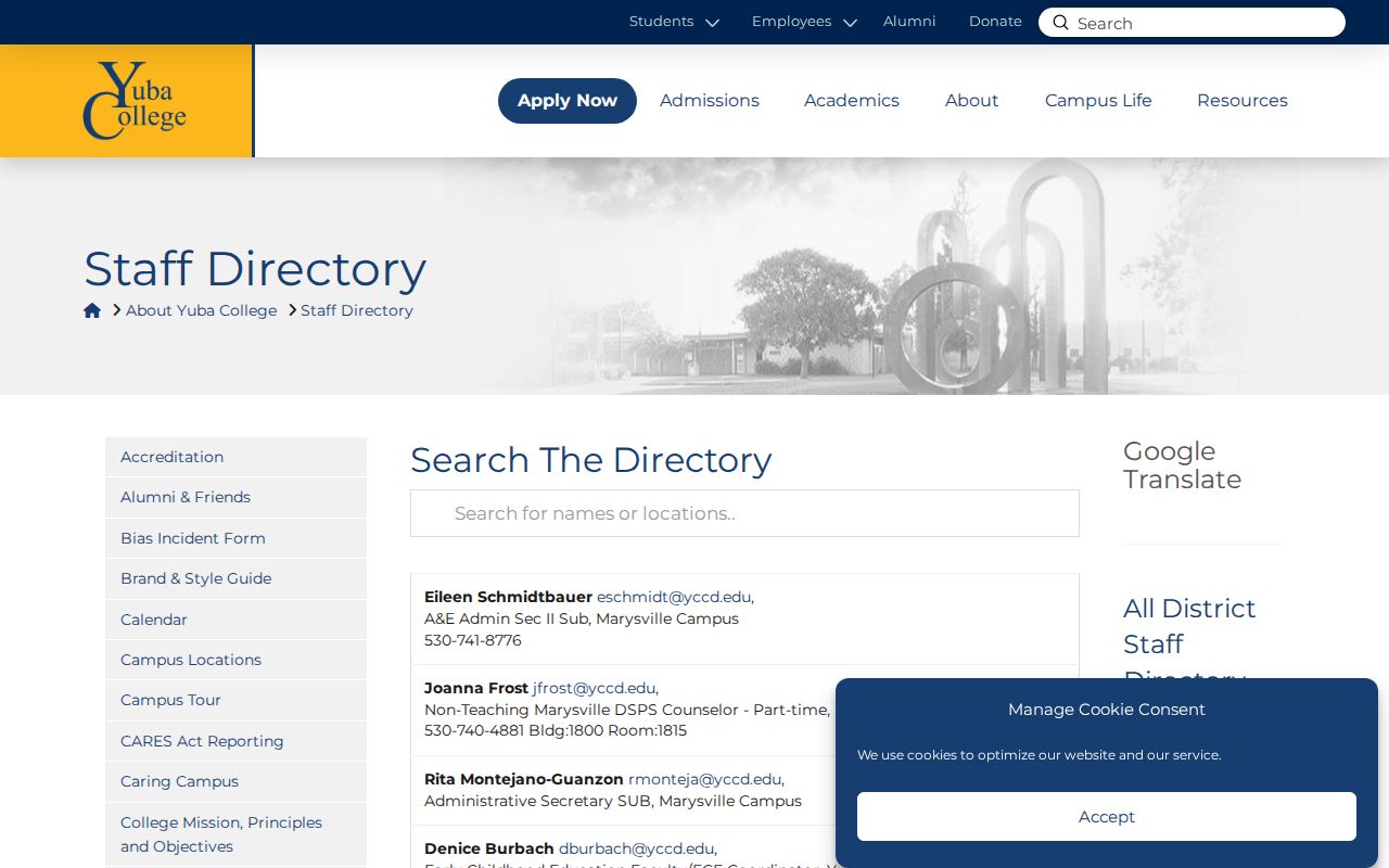 Yuba City people directories Yuba College staff results
